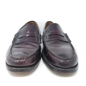 L.L. Bean Men\'s Penny Loafers Sz 11.5 C Burgundy All Leather Casual Dress Shoes ll bean penny loafers products for sale | eBay main image 2